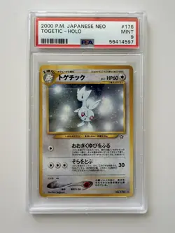 Pokemon PSA 9 Togetic Japanese Neo Holo Rare - Image 1