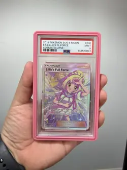 Lillie's Full Force 2019 Pokemon Sun & Moon Cosmic Eclipse Full Art #230 PSA 9 - Image 1