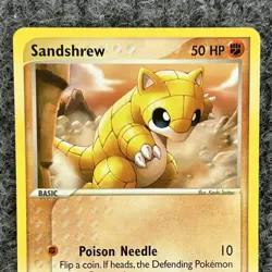 Vintage Pokemon EX Sandstorm Sandshrew 75/100 Common NM - Image 3