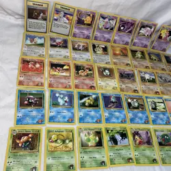 Vintage Pokemon Gym Heroes lot of 39 Bulk No Duplicates #2 - Image 2