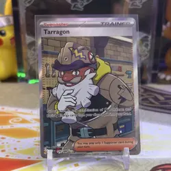 Pokemon TCG Tarragon Trainer Supporter English Standard Size Card - Image 1