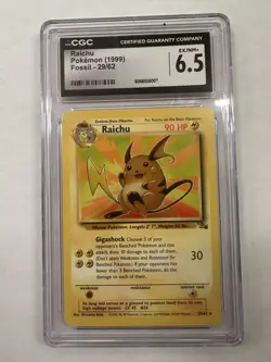 Lot of 2 Pokemon Cards Raichu (1999) & Tangela (1999) - Image 1