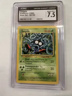 Lot of 2 Pokemon Cards Raichu (1999) & Tangela (1999) - Image 2