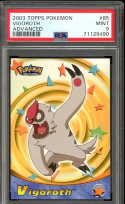 2003 Topps Pokemon Advanced Vigoroth #85 PSA 9 Mint - Image 1