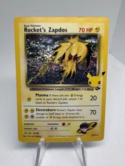 2021 Pokemon SWSH Celebrations Rocket's Zapdos Classic Collection #15/132 - Image 1