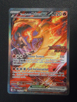 2025 POKEMON Team Rocket's Moltres EX 229/182 Stamped Promo Destined Rivals - Image 1