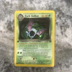 Pokemon Team Rocket Dark Golbat Holo Card 7/82 1st Edition - Image 1