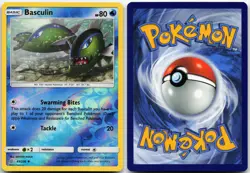 BASCULIN 43/236 UNCOMMON UNIFIED MINDS POKEMON REVERSE HOLO LP - Image 3
