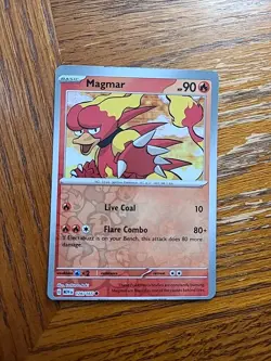 Magmar Reverse Holo Off Center White Dot 🔥 126/165 Scarlet & Violet 151 Pokemon - Image 1