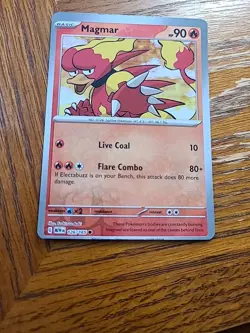 Magmar Reverse Holo Off Center White Dot 🔥 126/165 Scarlet & Violet 151 Pokemon - Image 2