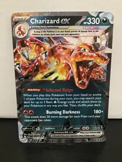 Charizard ex 54/91 Pokemon Paldean Fates Double Rare Holo - Image 1