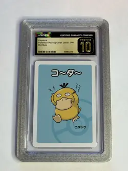 Pysduck Pokemon Playing Cards 2019 Old Maid CGC Pristine 10 Japanese - Image 1