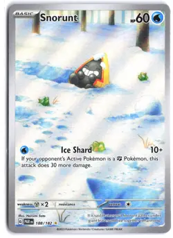 Snorunt 188/182 Illustration Rare Paradox Rift Pokemon - Image 1