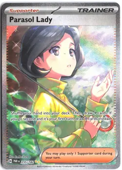 Parasol Lady 255/182 Special Illustration Rare Paradox Rift Pokemon - Image 1