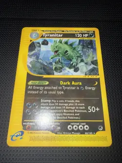 Tyranitar 2002 Pokemon Expedition 66/165 Base Set Rare Non-Holo HP - Image 1