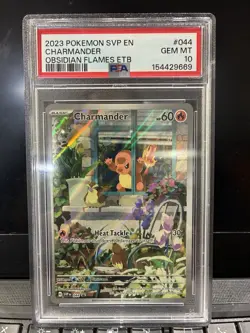 2023 POKEMON SVP EN-SV BLACK STAR PROMO #044 CHARMANDER PSA 10 - Image 1