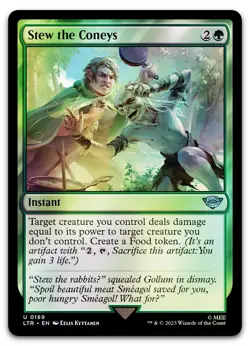 Stew the Coneys #189 (Foil) (NM) Lord of the Rings LTR Magic MTG - Image 1