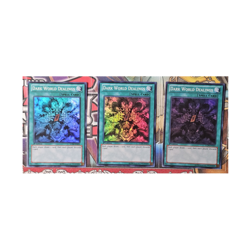 Yu-Gi-Oh! TCG 3x Dark World Dealings LCJW-EN251 1st Edition Super Rare - Image 1
