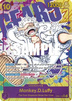 Monkey.D.Luffy (119) (Alternate Art) [OP05 - OP05-119] - NM [Foil] TCG One Piece - Image 1