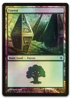 Forest (248) #248 (Foil) (LP) Rise of the Eldrazi ROE Magic MTG - Image 1