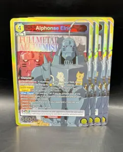 Alphonse Elric SR UE09BT/FMA-1-004 Fullmetal Alchemist Union Arena Playset X4 - Image 1