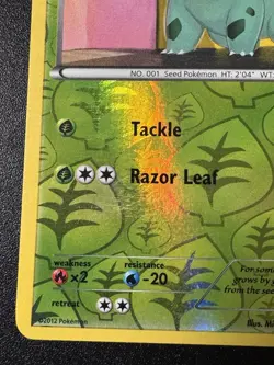 Bulbasaur 1/108 BW Dark Explorers Pokemon Card Reverse Holo Foil Rare Near Mint - Image 5