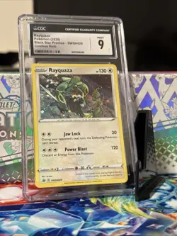 Pokemon TCG Rayquaza SWSH029 Cosmos Holo Black Star Promo CGC Mint 9 - Image 3