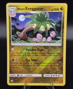 Pokemon TCG "Alolan Exeggutor" Team Up Reverse Holo Rare 115/181 - Image 1