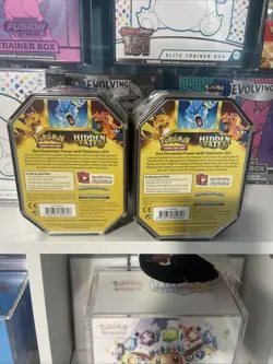 Pokemon TCG Hidden Fates Tin Charizard GX New Factory Sealed (lot Of 2) - Image 3