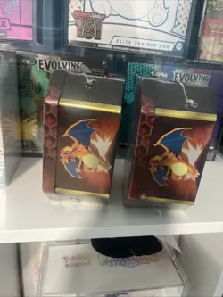 Pokemon TCG Hidden Fates Tin Charizard GX New Factory Sealed (lot Of 2) - Image 4