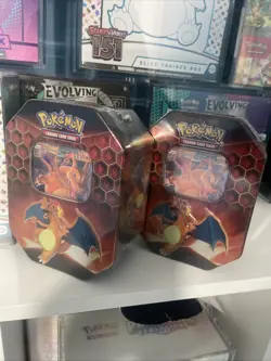 Pokemon TCG Hidden Fates Tin Charizard GX New Factory Sealed (lot Of 2) - Image 5