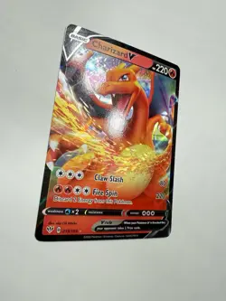 Pokemon TCG Charizard V 019/189 Swsh03: Darkness Ablaze Holo NM - Image 2