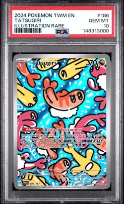 Pokemon: Tatsugiri 186/167 Twilight Masquerade PSA 10 Gem Mt - Image 1