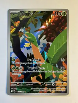 Pokemon Tropius 195/193 Paldea Evolved Illustration Rare Full Art Holo 110 HP - Image 1