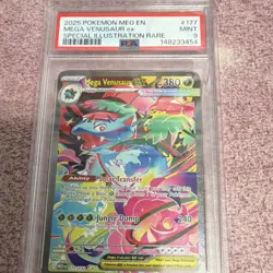Pokemon Mega Venusaur EX Special Illustration Rare Holo 380 HP 177/132 PSA 9 - Image 1