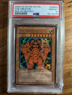 Yu-Gi-Oh! 2004 The Creator RDS-EN005 1st Edition Ultra Rare PSA 10 GEM MINT - Image 1