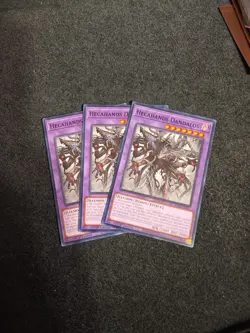 YUGIOH x3 BLZD-EN035 HECAHANDS DANDALOS - COMMON 1st EDITION - Image 1