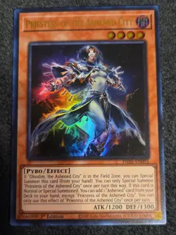 x1 Priestess of the Ashened City - PHNI-EN093 - Ultra Rare - 1st Edition Yu-Gi-O - Image 1