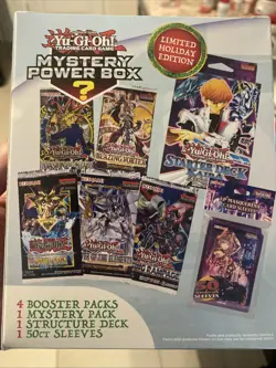 2023 Yu-Gi-Oh! Mystery Power Box Limited Holiday Edition Yugioh 5 Packs (CB) - Image 1
