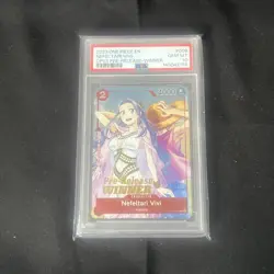 Bandai Nefeltari Vivi [Winner] OP03 Pre-Release Promo Foil PSA 10 #009 ONE PIECE - Image 1