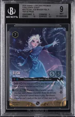 2025 DISNEY LORCANA PROMOS #2C2 ELSA - ICE MAKER FOIL P BGS 9 - Image 1