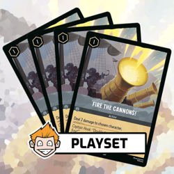 4x Fire The Cannons! - Action (#200) Playset - Disney Lorcana, Fabled - Image 1