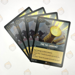 4x Fire The Cannons! - Action (#200) Playset - Disney Lorcana, Fabled - Image 2
