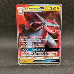 Pokemon TCG Salamence GX 44/70 Dragon Majesty Holo Ultra Rare Card - Image 1