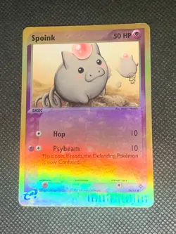 Spoink 74/97 Reverse Holo - ex Dragon Pokemon Card - MP - Image 1