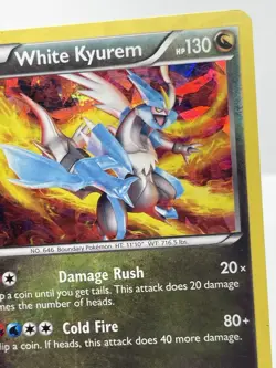 White Kyurem 102/149 Boundaries Crossed Cracked Ice Holo Rare Pokemon Card MP - Image 2