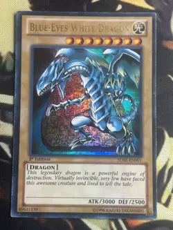 Yugioh: Blue-Eyes White Dragon - SDBE-EN001 - Ultra Rare - 1st Edition - MP - Image 1