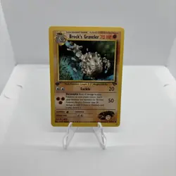 Brock's Graveler 34/132 Uncommon 1st Edition Pokemon Card NM - Image 1