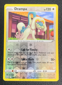 Drampa 119/163 Battle Styles Reverse Holo Rare Pokemon TCG Card NM - Image 1