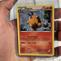 Pignite 4/12 McDonalds 2012 Promo Holo Rare Pokemon Card LP+ Nintendo Pokemon - Image 1